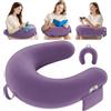 Kosker Cuscino da Gioco & Lettura, Cuscino da Lettura per Sedersi, Cuscino Gaming per la Pappa con Grande Bracciolo Ergonomico per le Ginocchia, Supporto per Cuscini da Scrivania per Ipad/Laptop, Viola