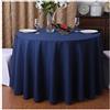 CIEEIN CIEHT Poliestere Tovaglia Rotonda Diametro 160cm-320cm Hotel Ristoranti Eventi Matrimonio Feste Copritavolo Resistente blu navy diametro 160 cm