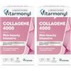 Vitarmonyl Collagene 4000 - Benessere e Bellezza della Pelle - Pelle Elastica, Compatta e Rimpolpata - Collagene Marino Idrolizzato - 10 Stick Gusto Frutti Rossi e Lampone - Vitarmonyl (Confezione da 2)