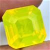Naturale Neon Giallo Opale 20.45Ct Smeraldo Certificato Non Trattato Raro Loose