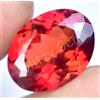 Naturale Rosso-Arancio Padparadscha Zaffiro 20.00 CT Ovale Certificato Gemma