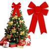 DIELOVEHUA Fiocchi per Albero di Natale, 23X33CM Fiocco di Velluto di Natale, Fiocchi Rossi Albero di Natale, Fiocchi Rossi Natale, Fiocchi Decorazione di Natalizi per Decorazioni Natalizie Casa
