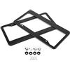 Keenso Acciaio inox per auto telaio portatarga titolare coperchio staffa (lucidatura a specchio) 2 pezzi (americana, canadese)