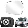ZWPARTS Vetro dello Specchio Sostituzione per Renault Kangoo I 2004-2009, Specchietto Retrovisore Esterno Riscaldato Vetro dello Specchietto Sferico Sinistro o Destro (Sinistra)