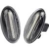 VIGORTHRIVE 2 pz Dinamica LED Indicatore Laterale Indicatori di Direzione Lente Fumé Compatibile per Peugeot 1007 107 206 207 307 407 607 Compatibile per Citroen C1 C2 C3 C5 C6 Xsara Picasso