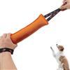 HASLED Giocattolo per Cani Indistruttibile a Forma di Salsicciotto - 30 cm Ultra Resistente, Design Arancione con Maniglie Integrate per Addestramento, Tiro e Gioco Interattivo
