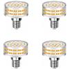 WULUN Confezione da 4 lampadine LED E14, 9 W, 88 x 2835 SMD LED, bianco caldo 3000 K, 900 lumen, equivalente a 9 lampadine alogene da 10 W, 360 gradi, angolo 80 Ra, AC 220-240 V, non dimmerabili