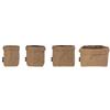 Lacor 63476 Natura 63476 - Portapane marrone, 10 x 10 cm, fibra vergine naturale