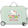 Hello Kitty Sanrio Hello Kitty Floral Kitty - Valigia per bambini, 50 x 38 x 20 cm, rigida, 2,1 kg, con combinazione laterale, ABS, 2,1 kg, 34 l, bagaglio a mano