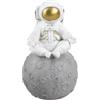 Colias Wing Astronaut&Planet Statues Sculpture Figurine Ornament Desktop Accessories Tabletop Decoration Coin Bank-Sit Gold