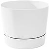 Root & Vessel Vaso per piante, bianco opaco, 12,5 pollici