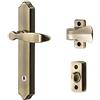 Ideal Security BK1216BL ML - Set di leve con serratura a chiave Antique Brass Ottone anticato.
