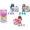 Barbie - Chelsea Cutie Reveal Care Bears Serie 2, mini bambola con costume in peluche e 6 accessori a sorpresa, effetto cambia colore, giocattolo per bambini, 3+ anni, JGH75