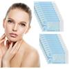 Daelesr 240 Pcs Fili di Seta Viso, Filo di Seta Idratante per il Viso Lifting, Filo di Sollevamento Attivo, Filo Solubile per Tonificare la Pelle Ascensore Stringere, 20 Packs