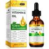 WANFAER Olio di Vitamina E Pura per la Pelle, Olio di Vitamina E Naturale e Organico per il Corpo, Cicatrici e Cuticole, Capelli e Viso - Pressato a Freddo, Soluzione per la Riparazione e l'Idratazione della