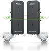AdaLov CPE882 WiFi 6 Ponte Wireless da Esterno, Bridge Wi-Fi Gigabit Punto-Punto Dual Band 2.4/5.8GHz, Antenna 16dBi Lungo Raggio, Plug & Play per Casa Vacanza/Telecamere/Garage, Impermeabile, PoE