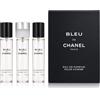 Chanel Bleu de Chanel Eau de Parfum EDP ricarica con nebulizzatore 20 ml + EDP ricarica 2 x 20 ml