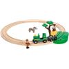 BRIO World - Starter Set Ferrovia Safari, Set Costruzioni Trenino in Legno da 17 Pezzi, Giocattolo per Bambino e Bambina 3+ Anni