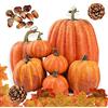 DOJoykey Set di decorazioni autunnali, zucca artificiale di grandi dimensioni, foglie di acero, pigne, ghiande per l'utilizzo di ghirlande autunnali, decorazione autunnale per la tavola di casa di Halloween