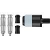 Schwalbe Clik Valve Conversion Set - Innovazione delle valvole per Il gonfiaggio degli Pneumatici - Kit di conversione per valvole Dunlop/DV con Adattatore per la Pompa