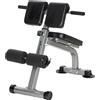 SPORTNOW Panca Romana Regolabile e Pieghevole Multifunzione, Capacità 150 kg, Argento | Aosom Italy