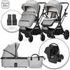 Lorelli Trio Lorelli Glory Grey + Seggiolino Auto i-Size R129 Portata 22 Kg