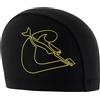 Cressi TAGO Swim cap Spandex Black/White - Cuffia da Nuoto in Spandex per Adulti, Nero/Bianco, Taglia Unica