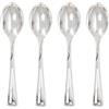 Bigiemme Cucchiaini 10 Cm Plastica Argento Metallizzati 24 Pz