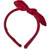 CERCHIETTO FIOCCO ECOPELLE ROSSO