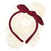 CERCHIETTO per capelli Accessorio Le Vanità - Rosso Ecopelle Fiocco