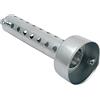 Baceyong 1PC 60mm Silenziatore di Scarico Moto Universale, Silenziatore di Scarico Universale Moto Deflettore DB Killer Silenziatore di Scarico, Argento