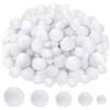 TOAOB THE ONE AND ONLY BABY TOAOB 500 Pezzi Pom Poms Bianco Mini Pompon Piccoli Pon Pon 10mm a 30mm per Lavoretti Decorazioni Festa Creativi Fai Da Te Crafts