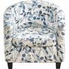 Meigeh Copripoltrona chesterfield elasticizzato Fodera per sedia a vasca 2 pezzi fodera per cuscino per poltrona Tullsta