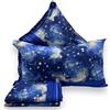 L'Emporio Casa Set Lenzuola Completo di Cotone 100% Italiano Tramonto Coralli Stelle Luna Pesci Varie Misure (Singolo, Galassia)