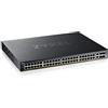 Zyxel 48-port PoE Gigabit Nebula Cloud Managed/L3 Switch di accesso, 40 x PoE+ & 10 x PoE++ @600W, 6 10G Uplink (2 Copper/4 SFP+) [XGS2220-54HP]