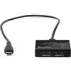 FeinTech VSP01204 Splitter HDMI Ultra HD 4K 60Hz HDR con scaler, Nero