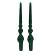 Cereria Di Giorgio - 4 Candele Voluta - Ø 2.2 cm h. 30 cm - Verde Scuro
