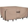 ULTCOVER Copertura rettangolare resistente per tavolo e sedie da giardino, in tela resistente 600D, impermeabile, per tavolo da pranzo e sedie per uso generico, dimensioni 224 x 157 x 71 cm (lunghezza