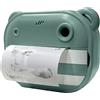 MANDELLI SRL Fotocamera digitale istantanea per bambini ZAZU 48 MP Verde con stampa termica