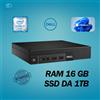 Dell PC DESKTOP DELL 9020 MINI INTEL I7 RAM 16GB SSD 1TB WIN 11 PRO RICONDIZIONATO