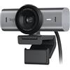 Logitech MX Brio Webcam UHD 4K con miglioramento dell'immagine tramite intelligenza artificiale e due microfoni beamforming per eliminare il rumore