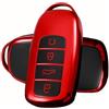 ATFIGII Custodia per chiave elettronica compatibile con Chery Omoda 5 Tiggo 7 Tiggo 8 Tiggo 8 Pro per Jaecoo 7, custodia protettiva per chiave in TPU, 4 pulsanti, colore: rosso