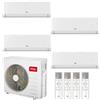 TCL CONDIZIONATORE TCL BREEZEIN P5 QUADRI SPLIT 12000+12000+12000+18000 BTU INVERTER R32 MT4250 A++ WIFI