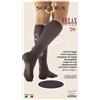 SOLIDEA Gambaletti Compressione Graduata 12/15 mmHg Relax Unisex 70 | Calze A Compressione Graduata Uomo, Gambaletto Compressione Graduata Donna (Blu Scuro, M)
