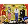 BANDAI - Miraculous - Confezione 2 bambole Marinette e Adrien con 2 abiti (Ladybug e Chat Noir) - Set regalo Miraculous 2 figure 26cm - Idea regalo per bambini - Giocattolo dai 4 anni in su - P50359