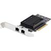 StarTech.com Scheda di rete PCIe Ethernet 10Gb a 2 porte, chipset Broadcom BCM57416, doppia RJ45 10GBase-T/Gigabit [PR210B-NETWORK-CARD]