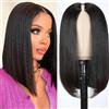 zekan Parrucca Donna Capelli Veri Umani V Part Wig Human Hair Straight Upgrade U part Parrucca Capelli Glueless Full Head Clip In Half Wig Human Hair None Lace Front Wig 10 Pollic