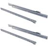 bricoleva.it KIT Guide per Cassetti Scorrevoli e Cassettiere ad Estrazione Totale non Ammortizzate Grigie in più Varianti Misura 40 cm Confezione da 2 coppie, Grigio