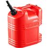 VEVOR Contenitore per Carburante 19 L Serbatoio per Benzina con Beccuccio e Scala Trasparente, Portata Massima 0,25L/s, per la Maggior Rarte di Auto, Moto, ATV, UTV, Rosso, 1 Confezione
