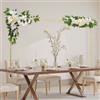 VEVOR Arco da Tavolo con Morsetti, Lunghezza e Altezza Regolabile, Supporto per Asta da Tavolo per Feste con Accessori Floreali, Cornice per Palloncini Dorata per Decorazioni Natalizie per Matrimoni